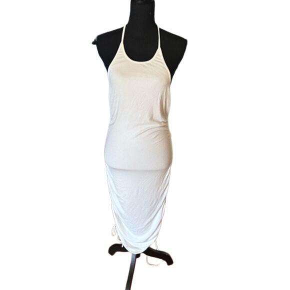 Princess Polly Ribbed Halter Dress – White Bodycon - Picture 1 of 7